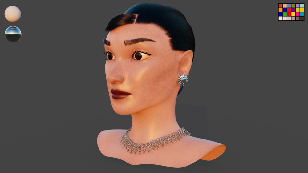 Sculpting Audrey Hepburn